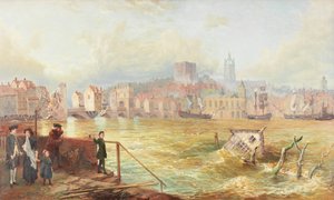 ラスト・オブ・ザ・オールド・タイン・ブリッジ、1900 作： Wilson Hepple