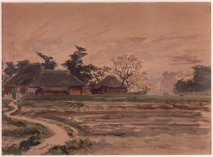 住宅のある風景 作： Winckworth Allan Gay
