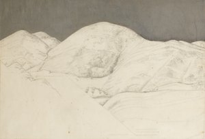 Santisima Trinitaの景観研究、1924年頃（紙に鉛筆と油） 作： Winifred Knights
