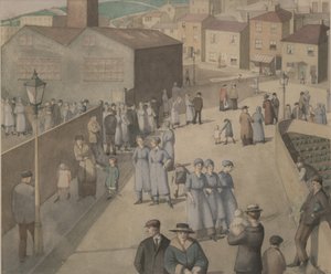 軍需工場を離れる 作： Winifred Knights