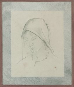 聖マルティンの祭壇画の習作、1928年頃（紙に鉛筆）