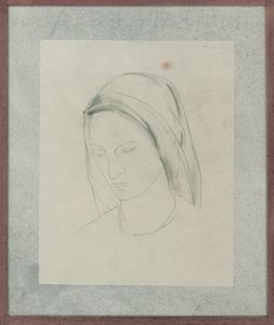 聖マルティンの祭壇画の習作、1928年頃（紙に鉛筆）