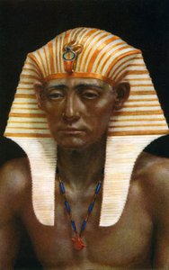 Amenemhat III、第12王朝の古代エジプトのファラオ、紀元前19世紀、1926年。 作： Winifred Mabel Brunton