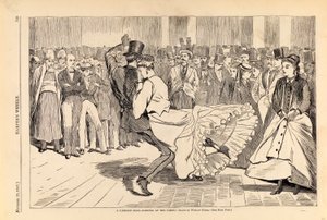 パリの舞踏会--カジノでのダンス（『ハーパーズ・ウィークリー』1867年11月23日号より 作： Winslow Homer