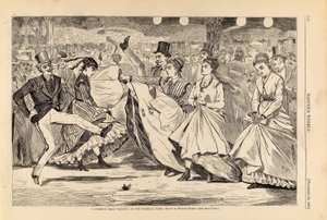 パリの舞踏会--パリのマビーユでのダンス（『ハーパーズ・ウィークリー』1867年11月23日号より 作： ウィンスロー・ホーマー