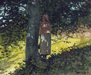 怪しげなスポット、ホートンファーム、1878 作： Winslow Homer