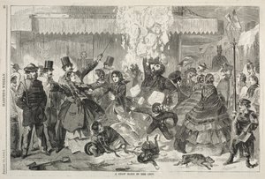 1860年、市内の雪滑り台。 作： Winslow Homer