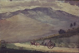 キューバの山道を走るヴォランテ 作： Winslow Homer
