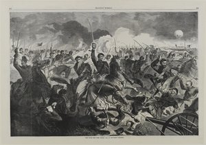 1862年の連合戦争-騎兵隊の突撃隊 作： Winslow Homer