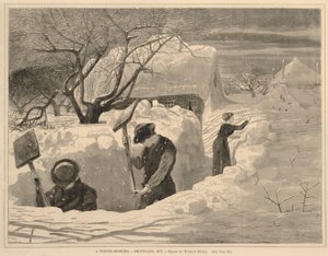 1871年1月14日『毎週土曜日』より「冬の朝--シャベルで出かけよう