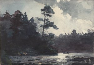 アディロンダック湖 作： Winslow Homer