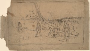 1864年、小競り合いのラインの前進。 作： Winslow Homer