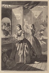 Any Thing for Me, If You Please - Post Office of the Brooklyn Fair in Aid of the..., 1864年発行 作： Winslow Homer