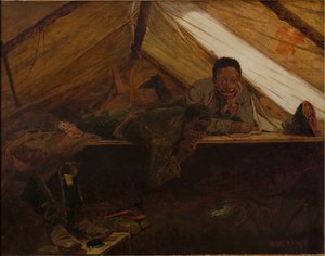 アーミーブーツ、1865年 作： Winslow Homer