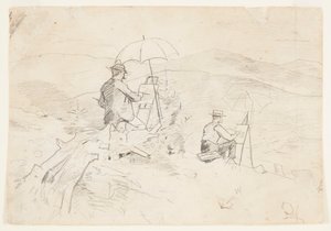 ホワイト マウンテンズでスケッチするアーティスト 作： Winslow Homer