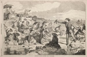 国の8月-海辺、1859年。