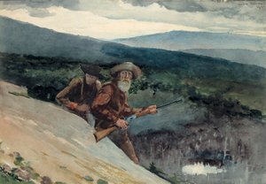 熊狩り、プロスペクト・ロック 作： Winslow Homer