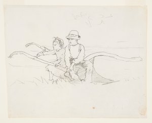鋤の少年と少女 作： Winslow Homer