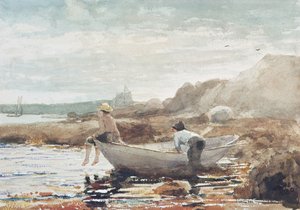 ボーイズ・オン・ザ・ビーチ」（水彩・紙 作： Winslow Homer