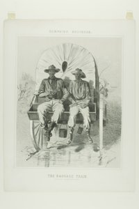 キャンペーン・スケッチ荷物列車 作： Winslow Homer