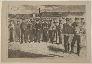 1861年6月、ボストンで乗船した米国汽船スループ「コロラド」号の乗組員 作： ウィンスロー・ホーマー