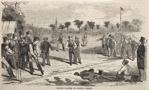 ボストン・コモンのクリケット選手 作： Winslow Homer