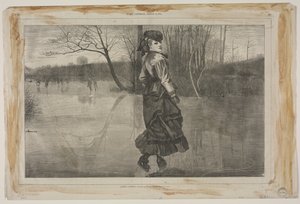 フィギュアのカット、1871年。 作： Winslow Homer