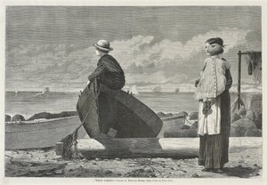 1873年11月1日、Dads Coming！（新聞用紙に木版画）