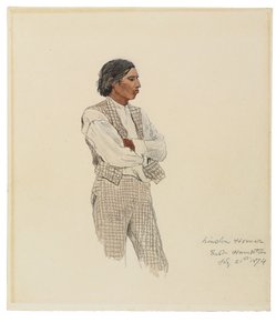デビッドファロー、 『モンタックスの最後』、1874年 作： Winslow Homer