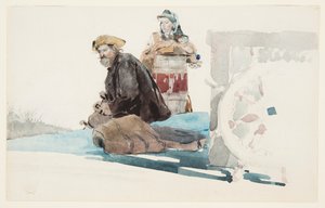 デッキの乗客 作： Winslow Homer