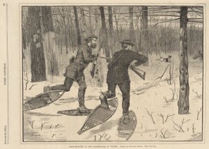 1871 年 1 月 21 日、毎週土曜日の冬のアディロンダックでの鹿のストーカー