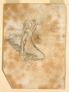 素描、浜辺の風景、1881-82年