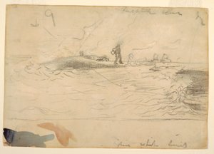 素描、浜辺の風景、イギリス、1881-82年