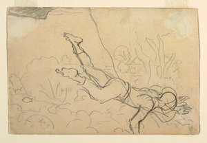 ドローイング《コンク・ダイバーズ》1885-86年 作： ウィンスロー・ホーマー