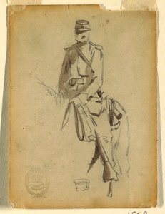 騎兵隊士官、1862年 作： ウィンスロー・ホーマー