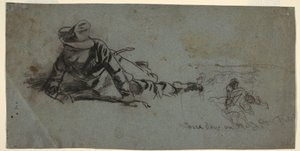 デッサン「戦線での3日間」1863年頃 作： ウィンスロー・ホーマー