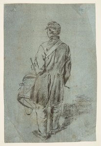 後ろから見たドラマー 作： Winslow Homer