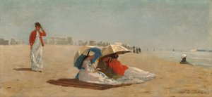 1874年、ロングアイランドのイーストハンプトンビーチ。