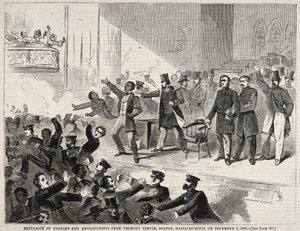 Expulsão de negros e abolicionistas de Tremont Temple, Boston, Massachusetts..., 1860. 作： Winslow Homer