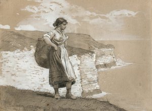 イングランド、フランボロー・ヘッド 作： Winslow Homer