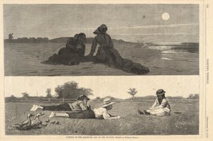 ハーパーの海辺と牧草地でいちゃつく 作： Winslow Homer