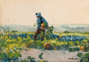 農家の少年になるために 作： Winslow Homer
