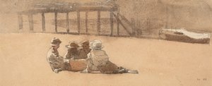 浜辺の四人の少年」1873年 作： Winslow Homer