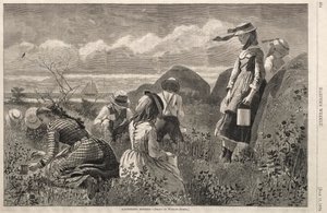 採集ベリー、1874。 作： Winslow Homer