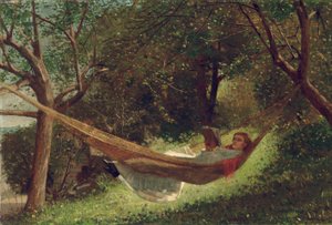 ハンモックの少女、1873 作： Winslow Homer