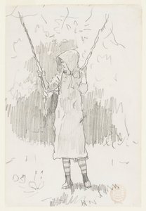 ブランコに乗る女の子 作： Winslow Homer
