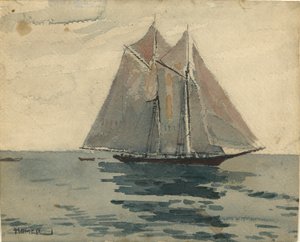 グロスタースクーナー 作： Winslow Homer
