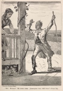 こんにちは！フー！彼はやって来た。ジャンボロロテルユーファースト、1869 作： Winslow Homer