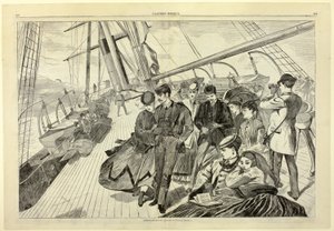 ホームワード・バウンド』（ハーパーズ・ウィークリー誌より 作： Winslow Homer