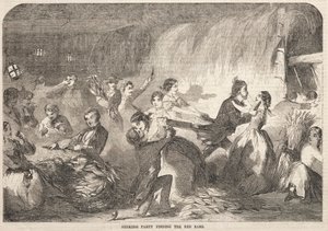 ハスキング・パーティー 赤耳を探す 作： Winslow Homer